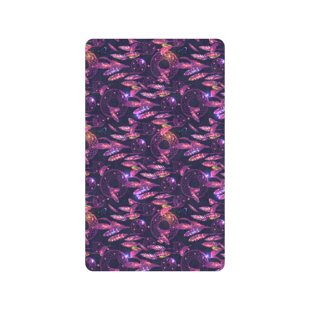 Dream catcher neon Rubber Doormat