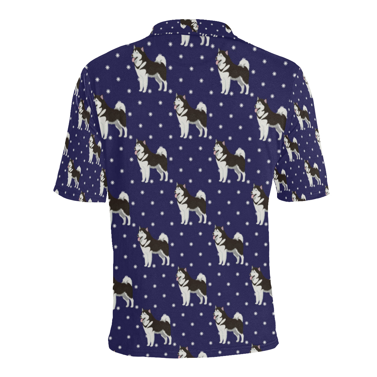 Alaskan Malamute Pattern Print Design 04 Men Polo Shirt