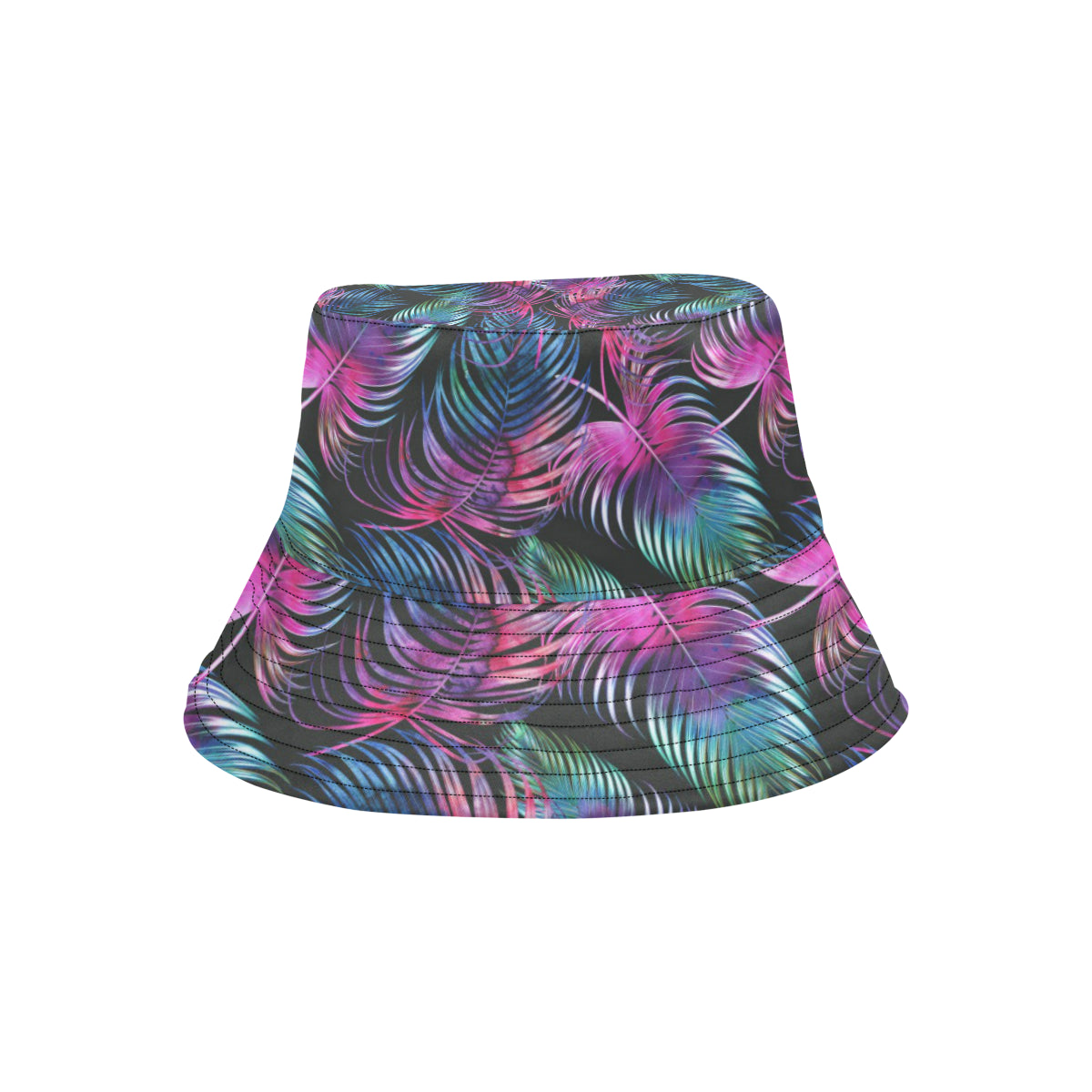 Palm Leaves Pattern Print Design PL010 Unisex Bucket Hat