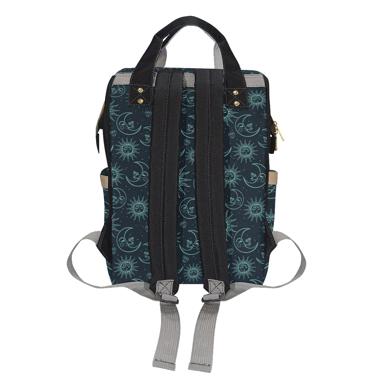 Sun Moon Magic Design Themed Print Diaper Bag Backpack