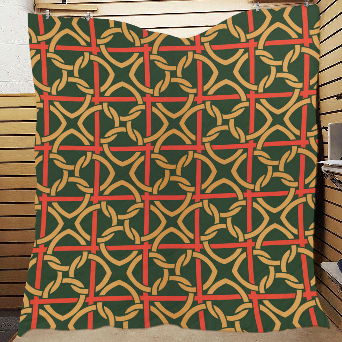 Irish Pattern Print Design 01 Premium Quilt