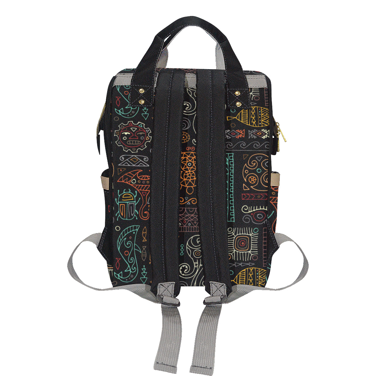 Polynesian Pattern Print Design A04 Diaper Bag Backpack