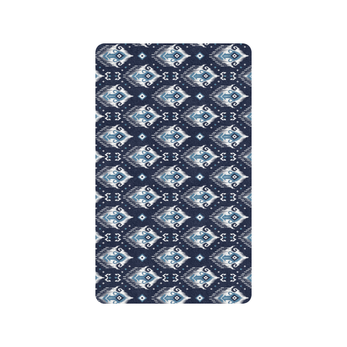 Ethnic Ornament Print Pattern Rubber Doormat