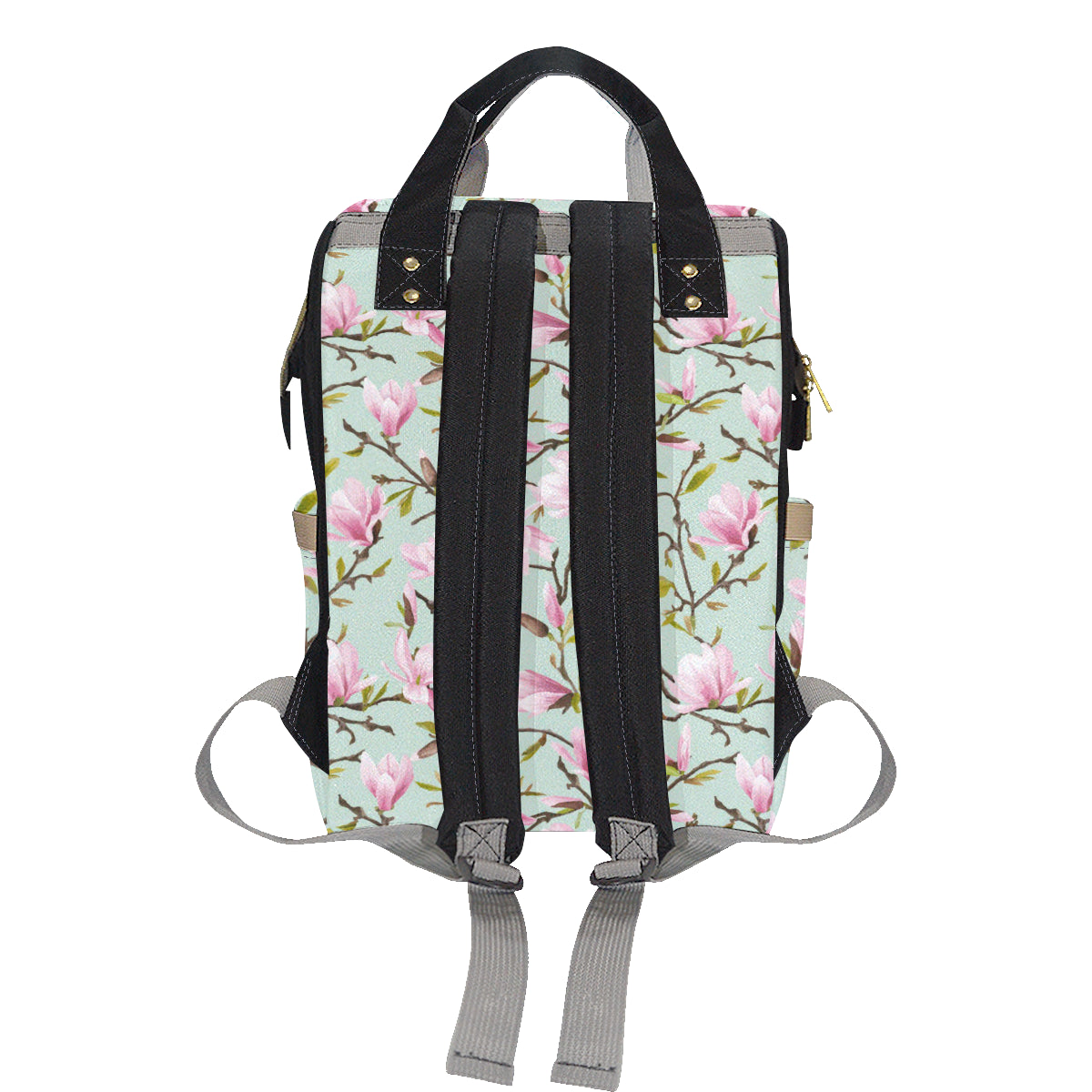 Magnolia Pattern Print Design MAG04 Diaper Bag Backpack
