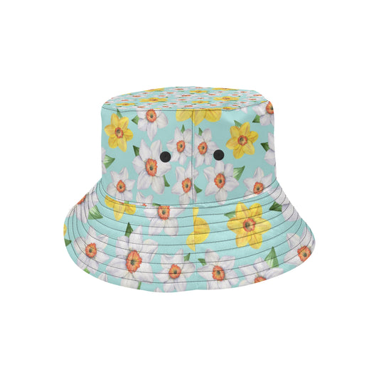 Daffodils Pattern Print Design DF07 Unisex Bucket Hat