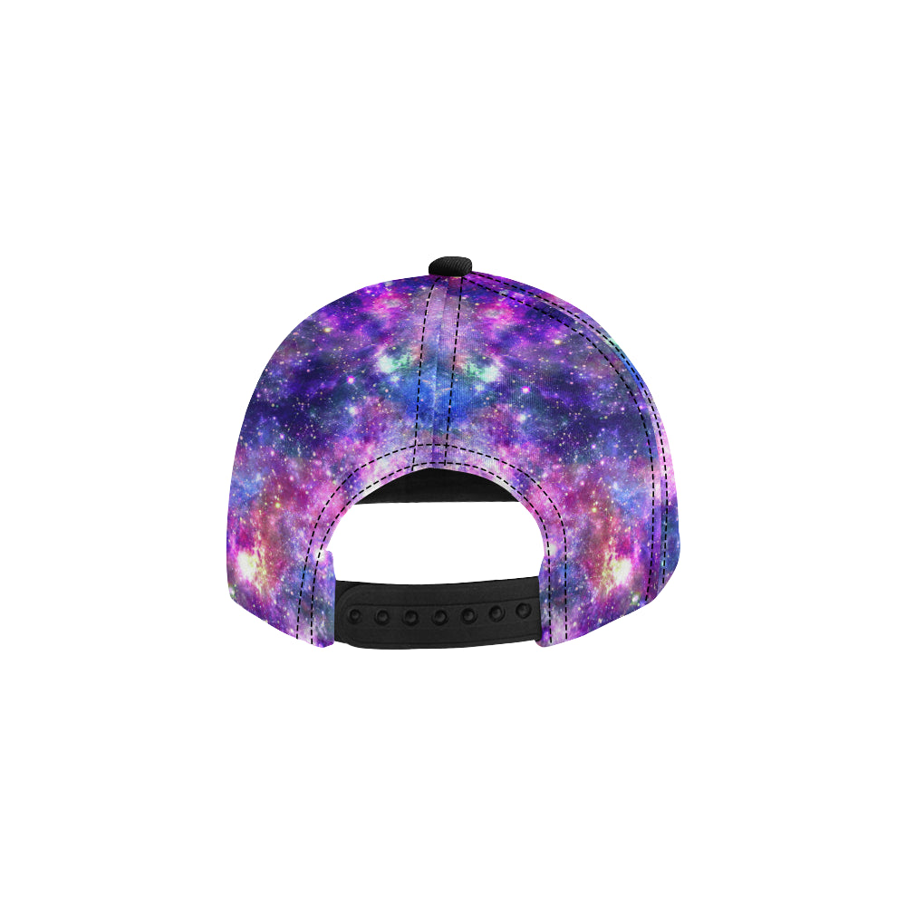 Galaxy Night Stardust Space Print Snapback Cap
