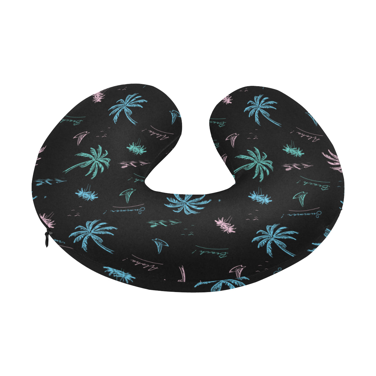 Aloha Hawaii Pattern Print Design 03 U-Shaped Travel Neck Pillow