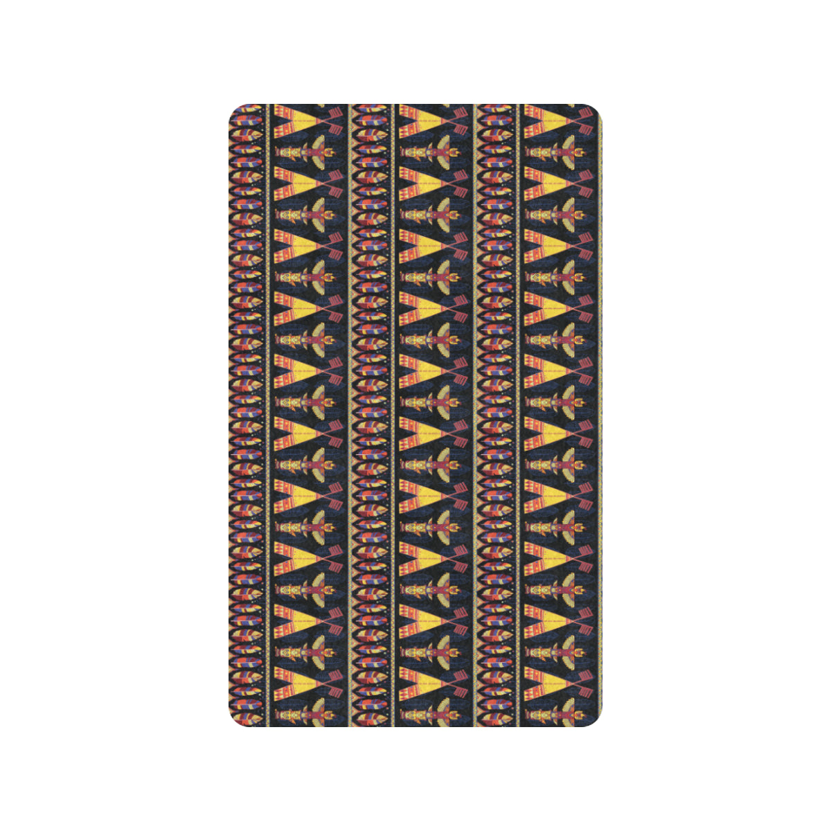 Totem Pole Design Rubber Doormat