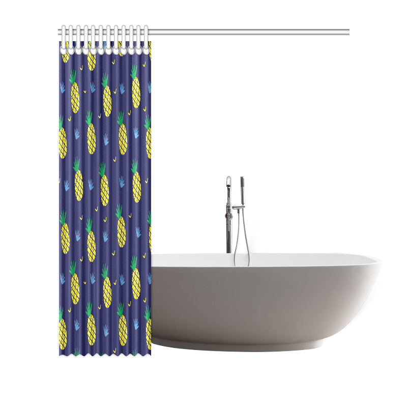 Pineapple Pattern Print Design A01 Shower Curtain