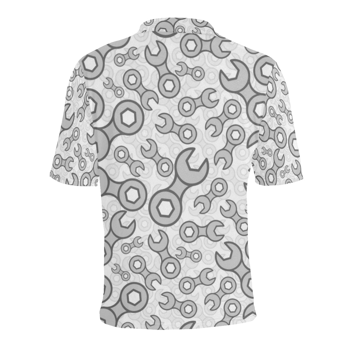 Mechanic Pattern Print Design 05 Men Polo Shirt