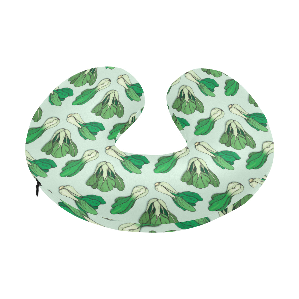 Bok Choy Pattern Print Design 01 U-Shaped Travel Neck Pillow