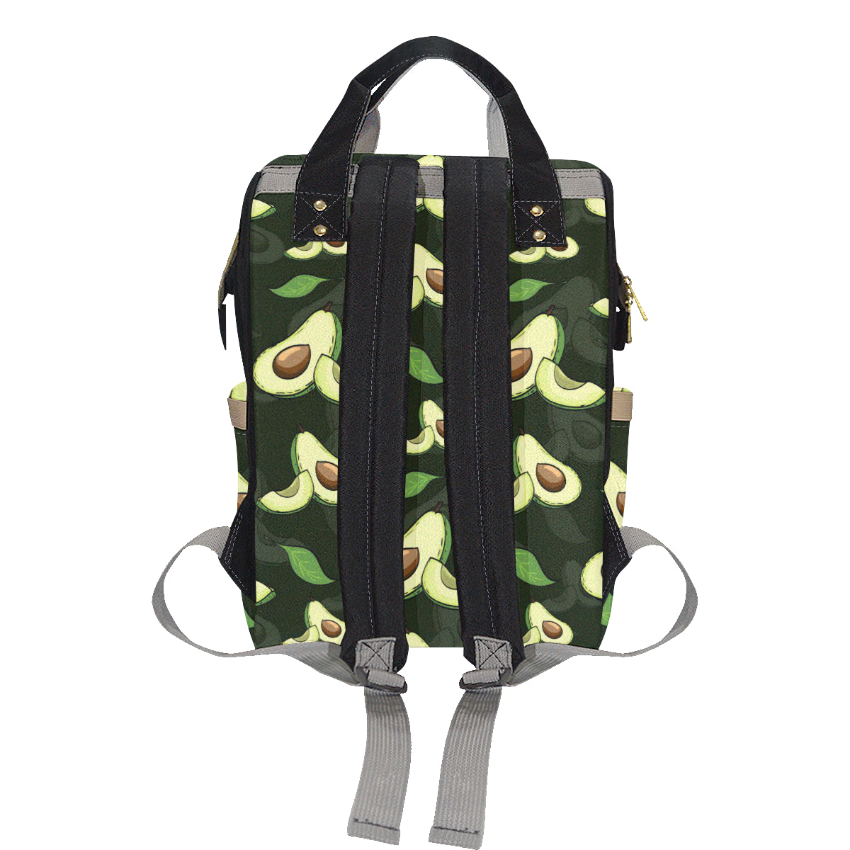 Avocado Pattern Print Design AC07 Diaper Bag Backpack