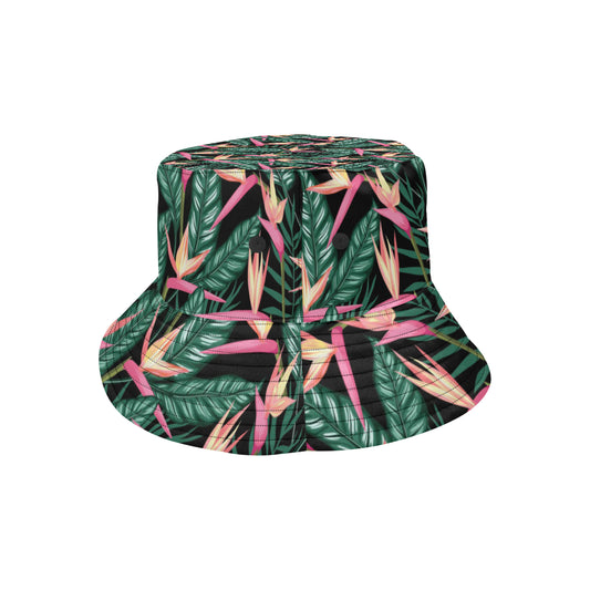 Bird Of Paradise Pattern Print Design BOP03 Unisex Bucket Hat