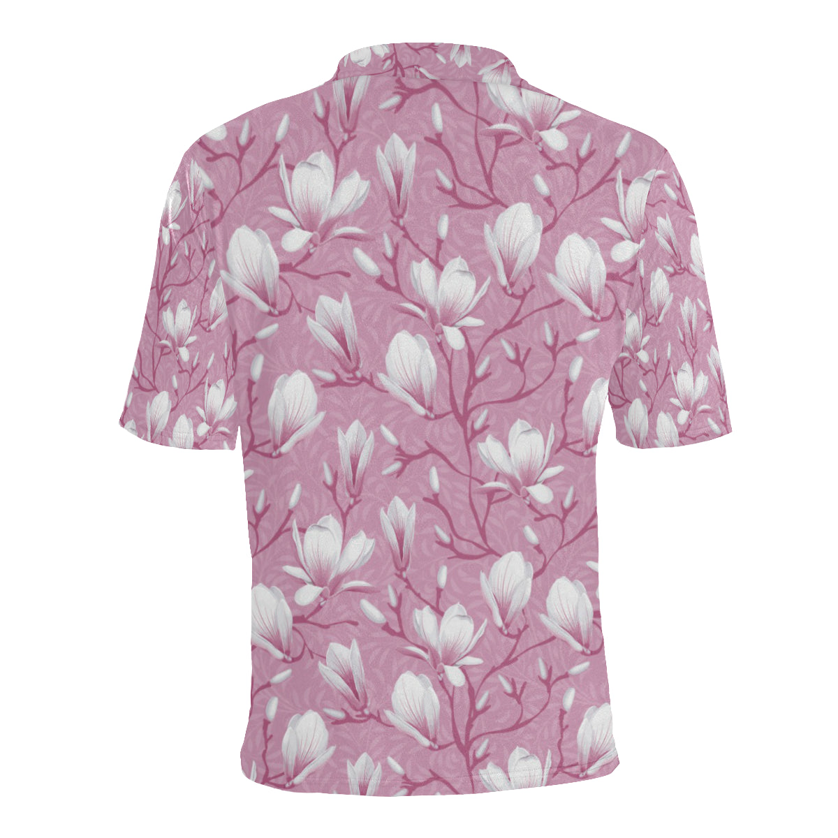Magnolia Pattern Print Design MAG05 Men Polo Shirt