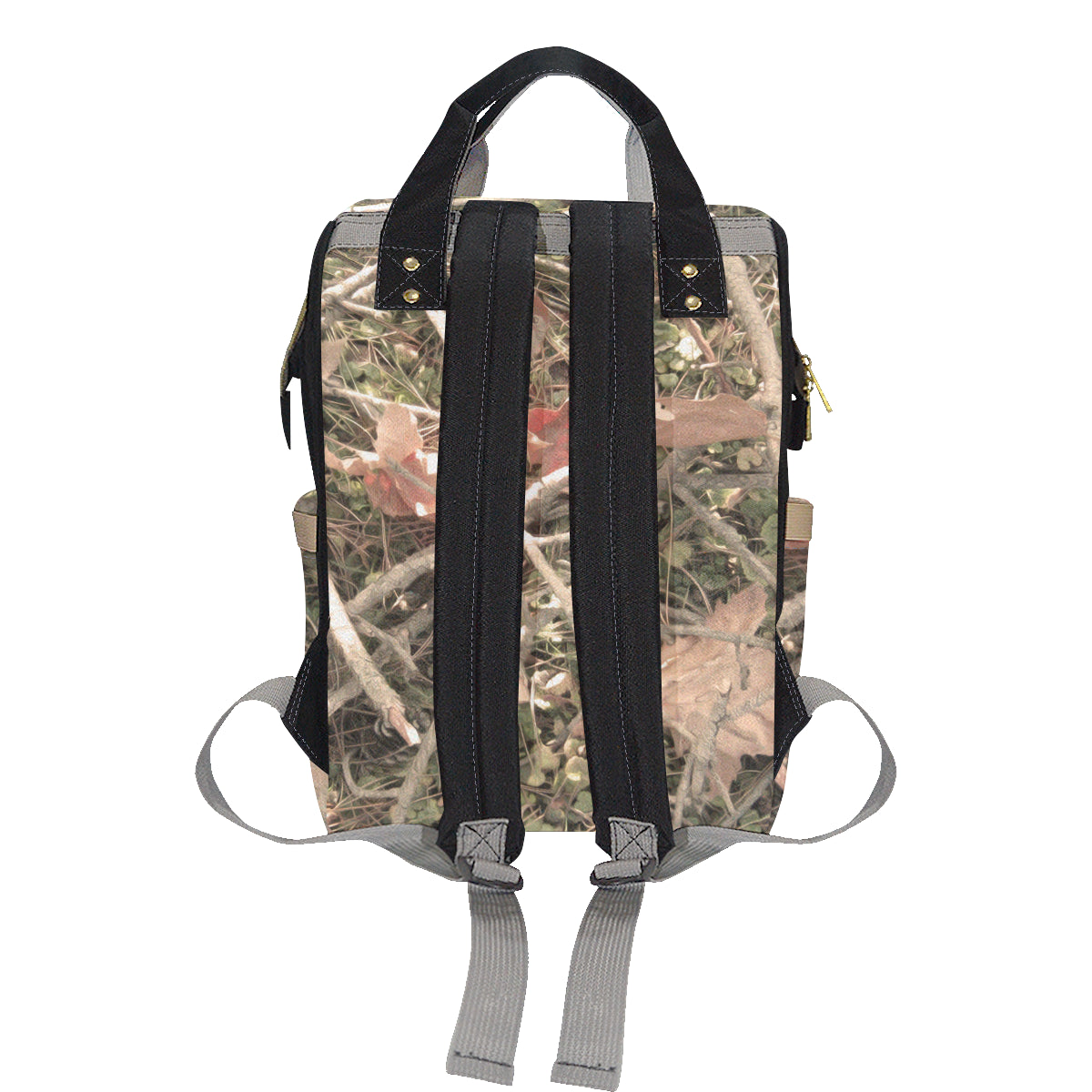 Camouflage Realistic Tree Authumn Print Diaper Bag Backpack