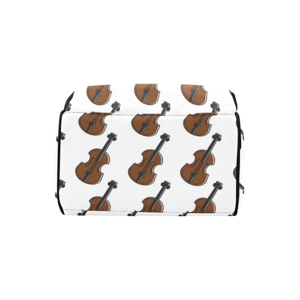 Violin Print Design LKS405 Diaper Bag Backpack