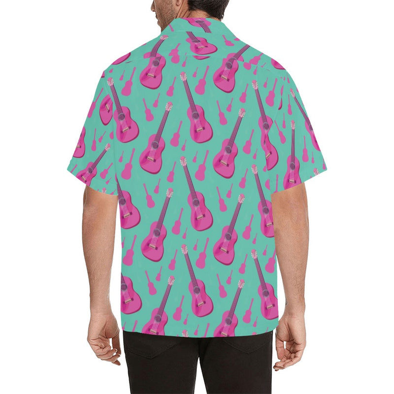 Acoustic Guitar Print Design LKS405 Men's Men's Hawaiian Shirt