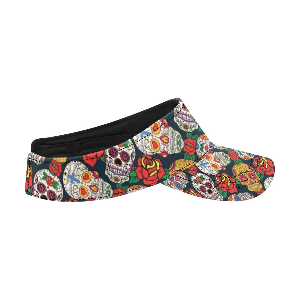 Sugar Skull Print Design LKS306 Unisex Sun Visor