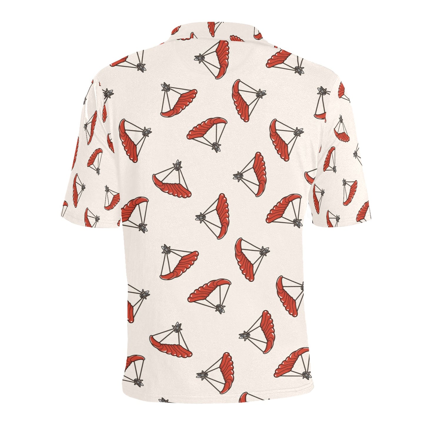Skydiver Print Design LKS302 Men Polo Shirt