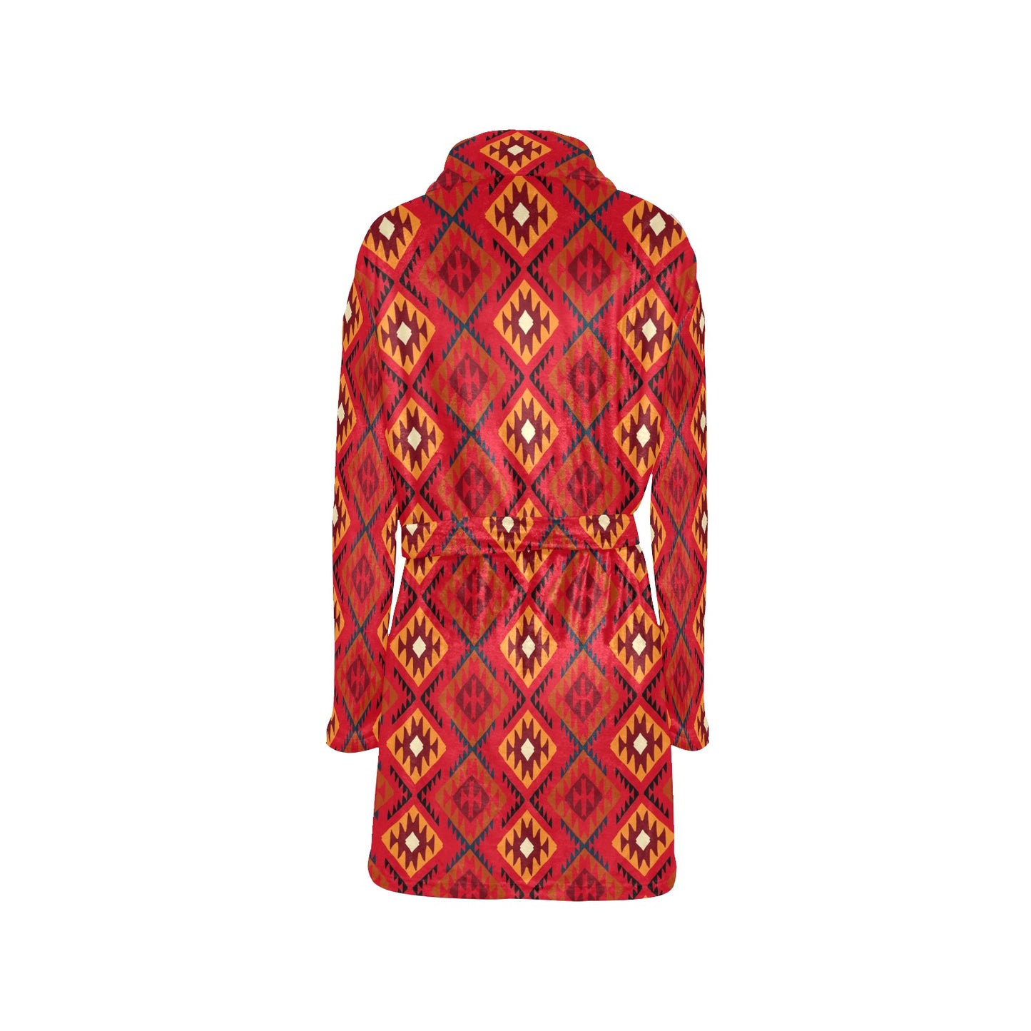 Aztec Pattern Print Design 06 Women's Fleece Robe