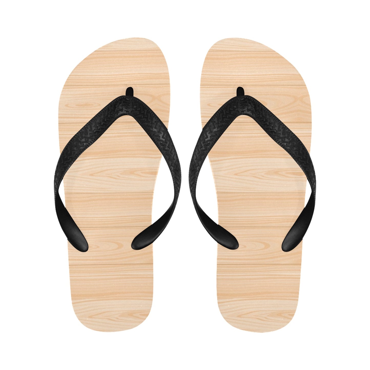Wood Texture Print Design LKS302 Flip Flops