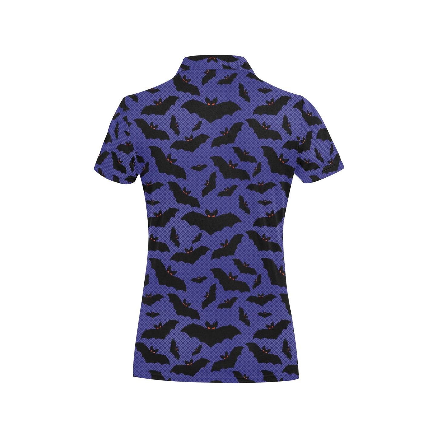 Bat Halloween Pattern Print Design 02 Women's Polo Shirt