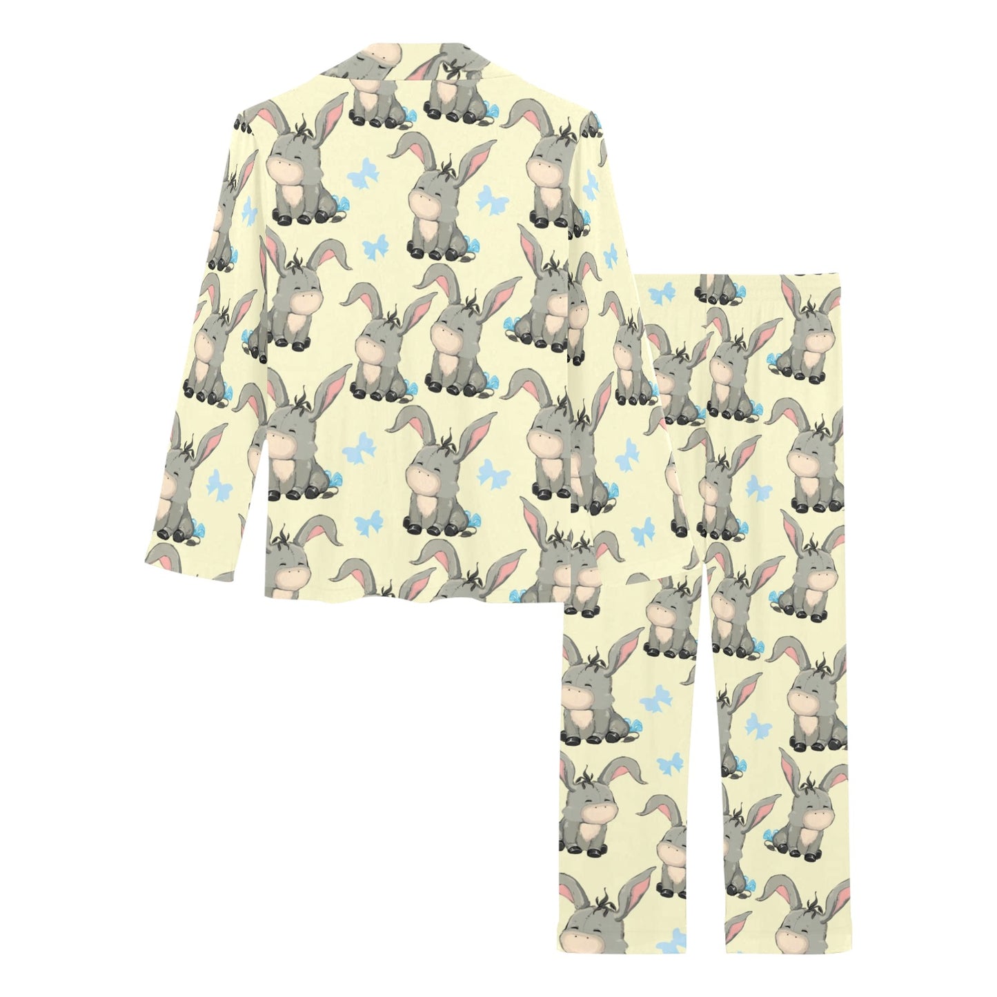 Donkey Baby Pattern Print Design 02 Women's Long Pajama Set