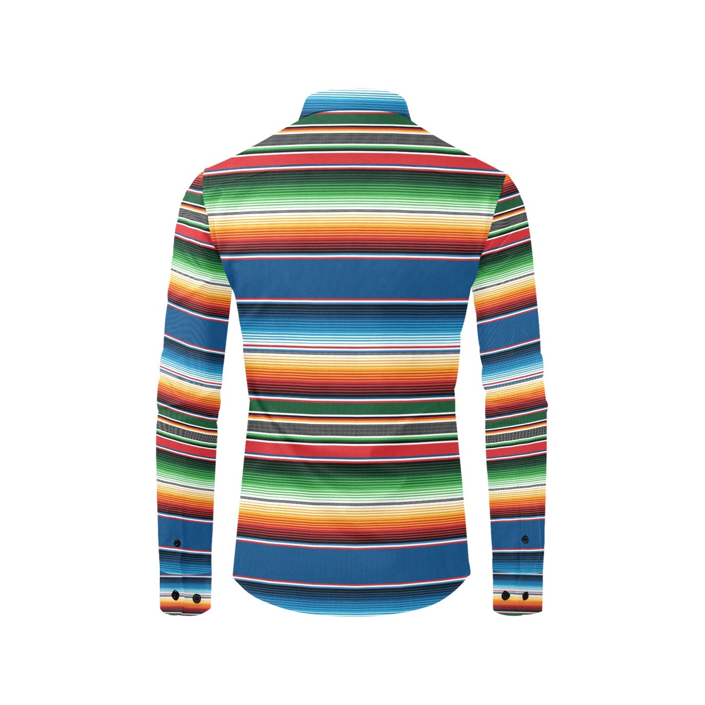 Serape Print Design LKS303 Men's Long Sleeve Dress Shirt