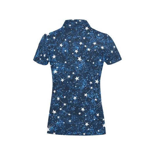 Cosmic Pattern Print Design 05 Women's Polo Shirt