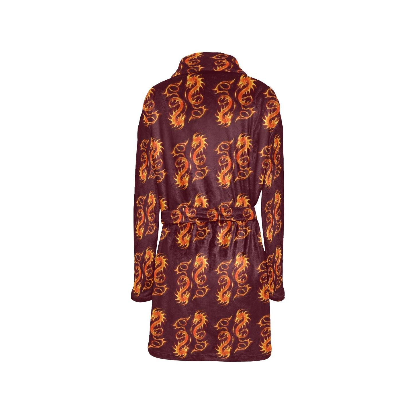 Dragons Fire Design Women's Fleece Robe