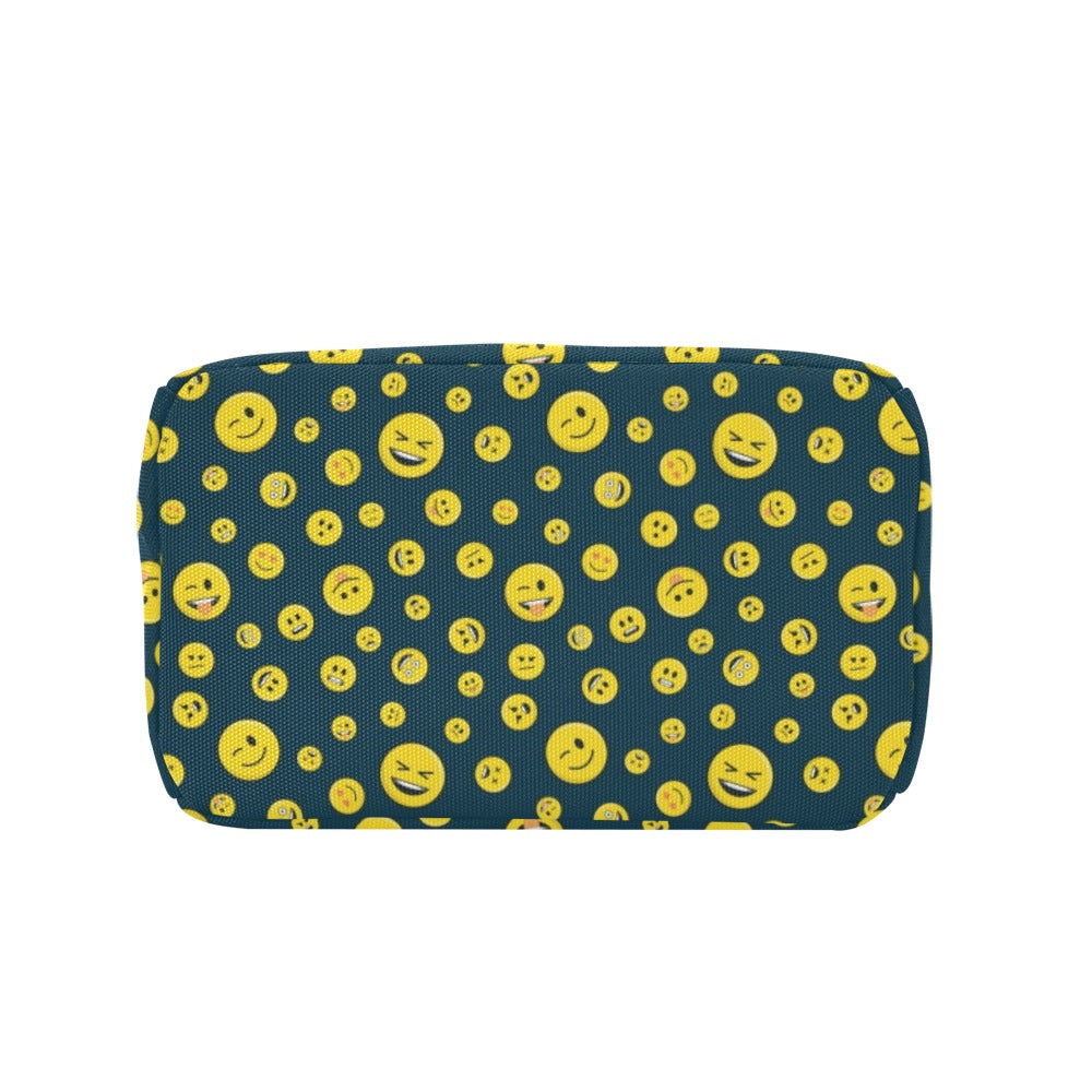 Smiley Face Emoji Print Design LKS301 Insulated Lunch Bag