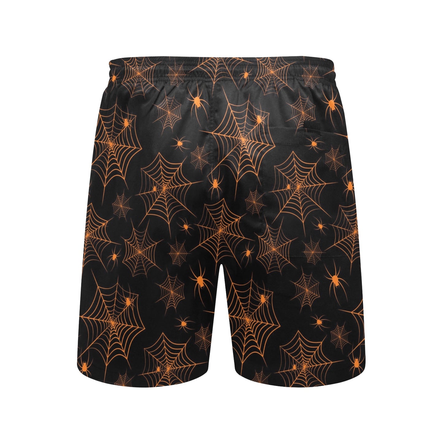 Spider Web Print Design LKS306 Men's Swim Trunks Beach Shorts