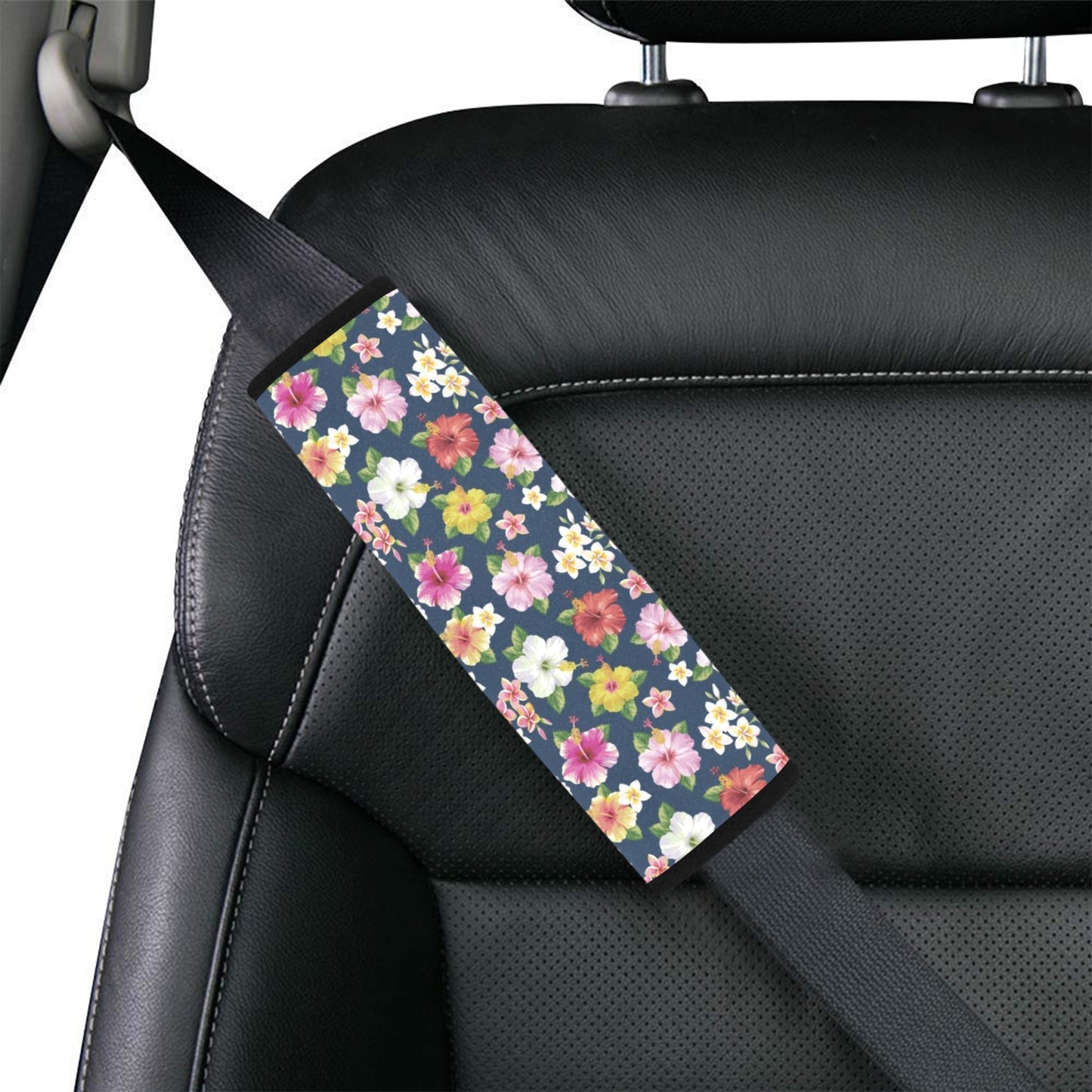 Hibiscus Sweet Print Design LKS304 Car Seat Belt Cover