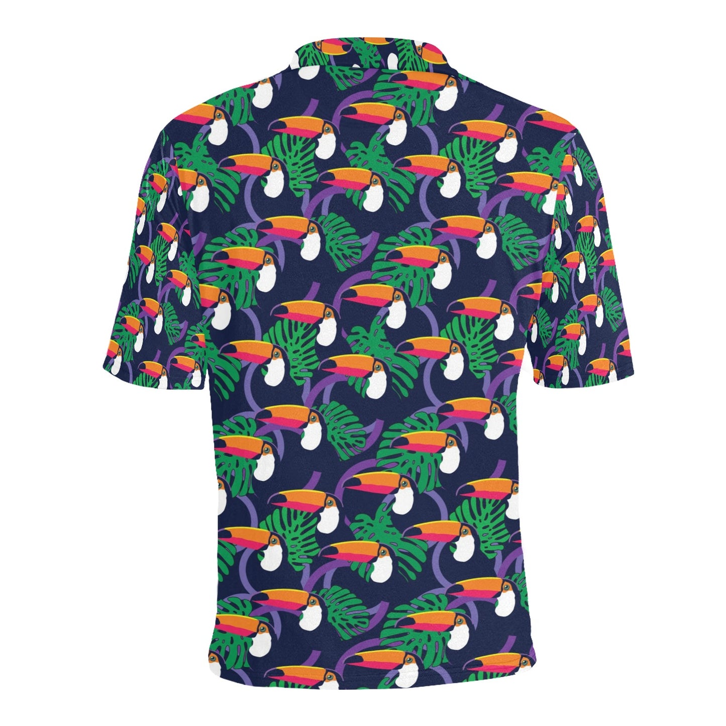 Toucan Print Design LKS302 Men Polo Shirt