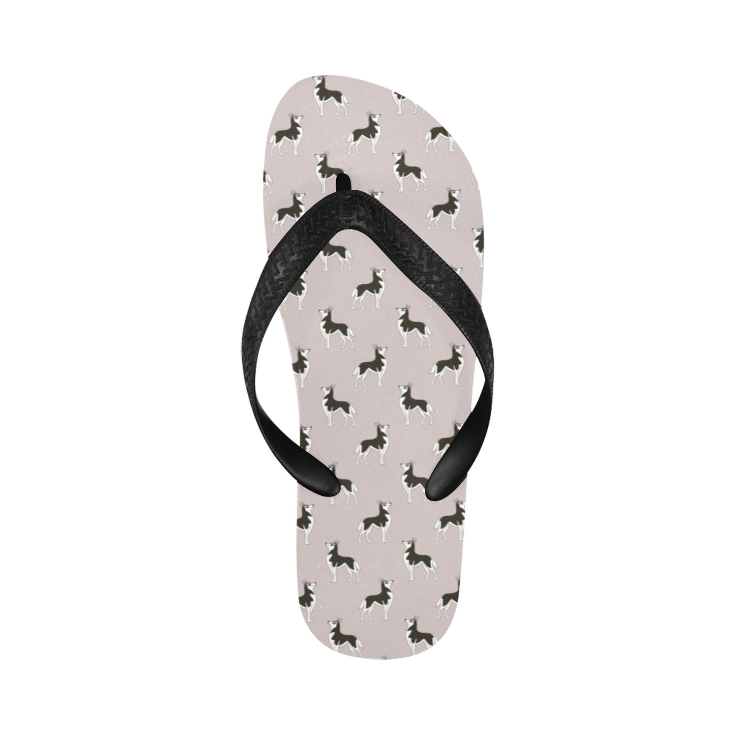 Siberian Huskies Print Design LKS301 Flip Flops