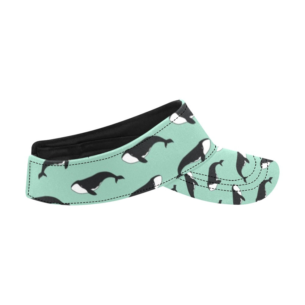 Whale Print Design LKS307 Unisex Sun Visor