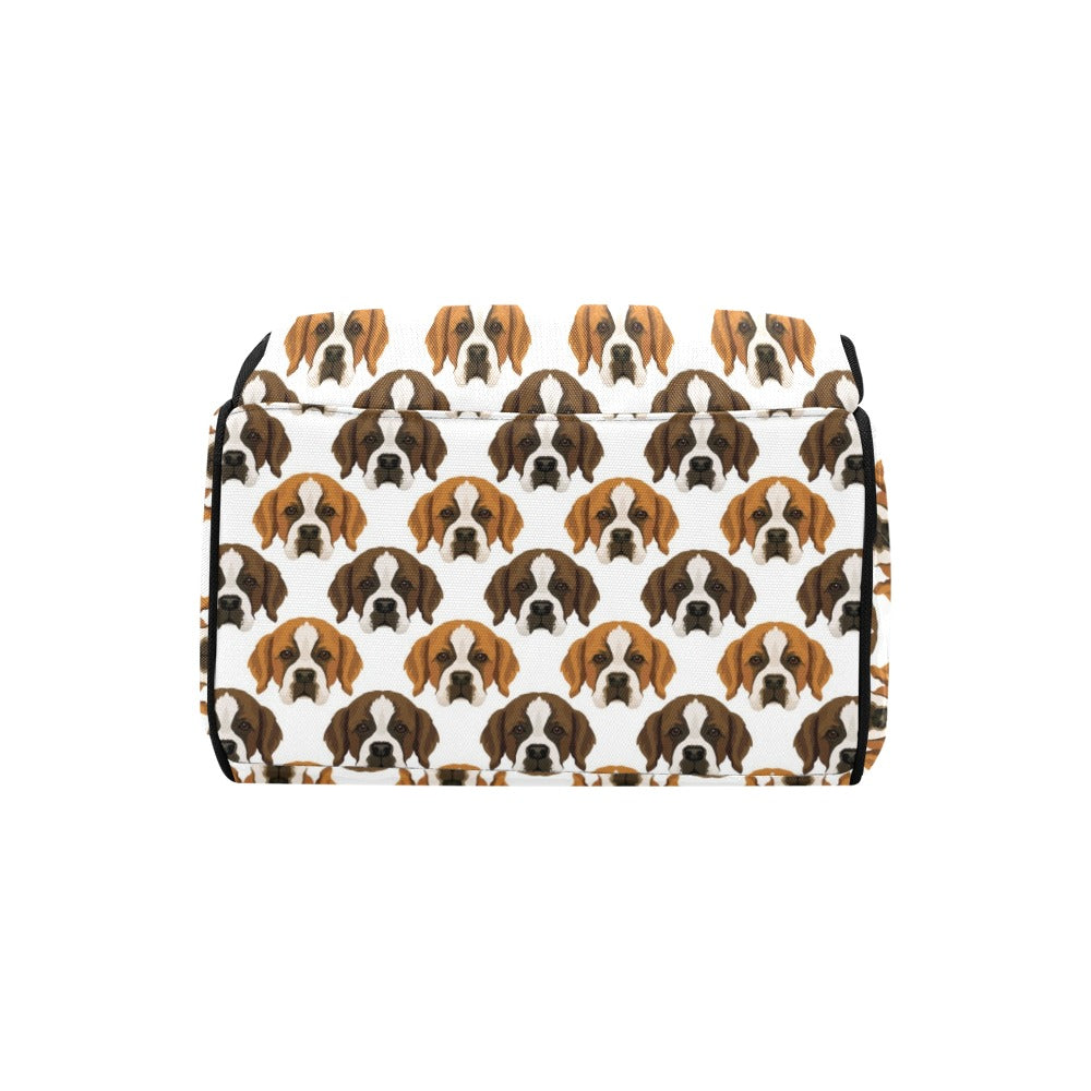 St Bernards Print Design LKS301 Diaper Bag Backpack