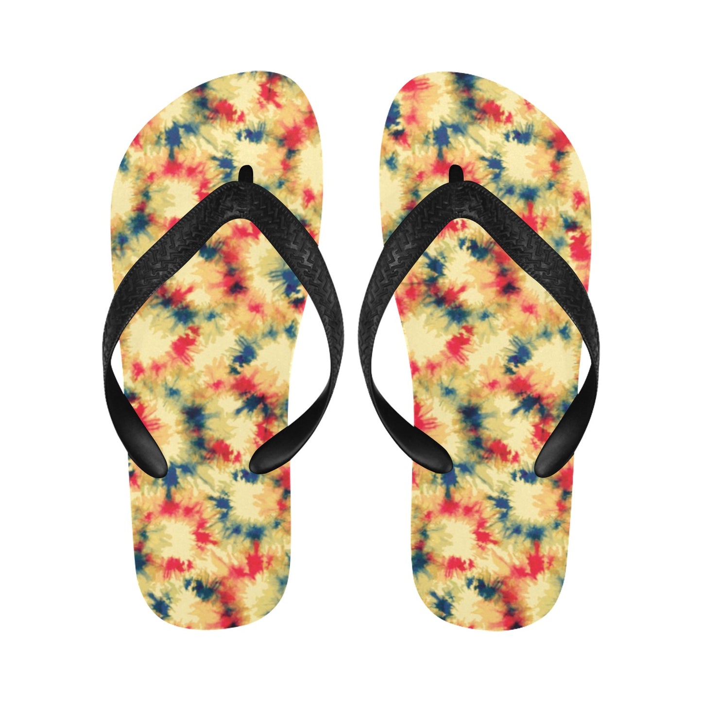 Tie Dye Print Design LKS302 Flip Flops