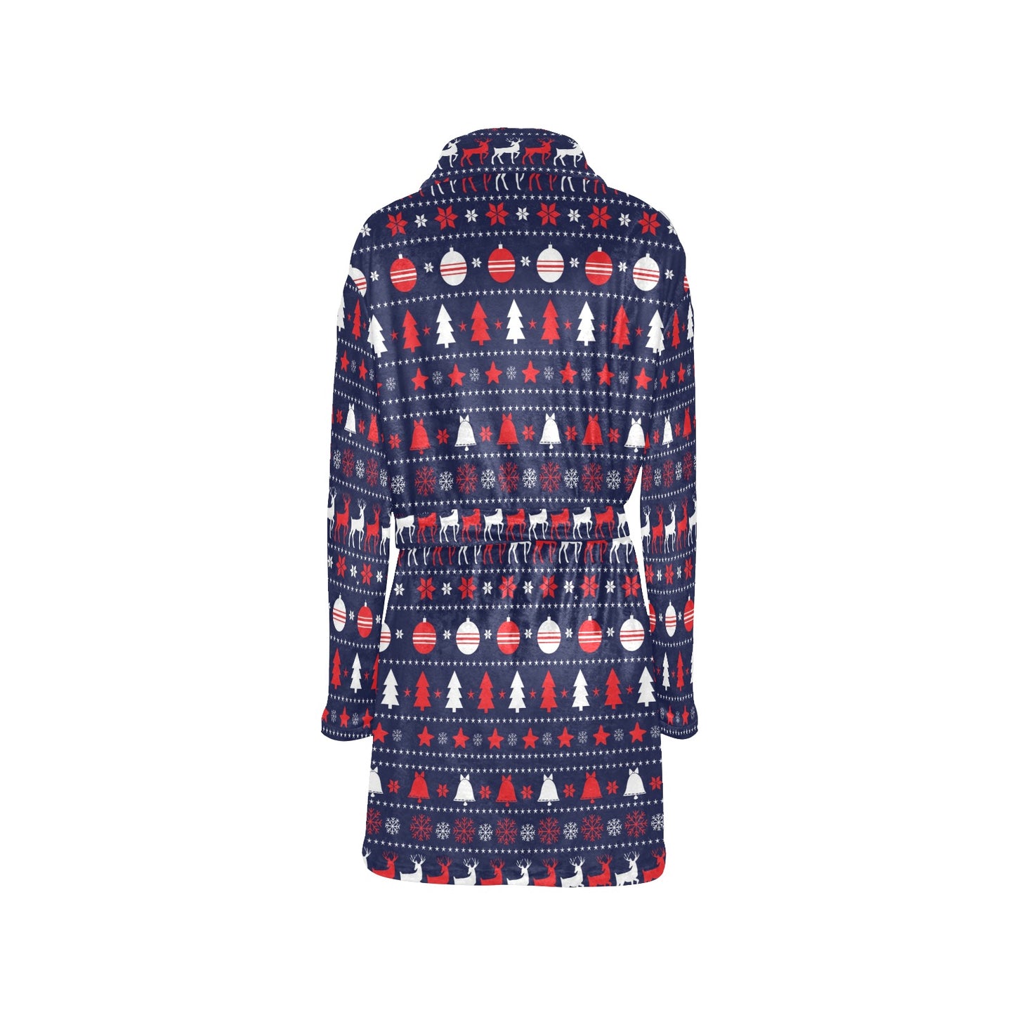 Reindeer Print Design LKS404 Women's Fleece Robe