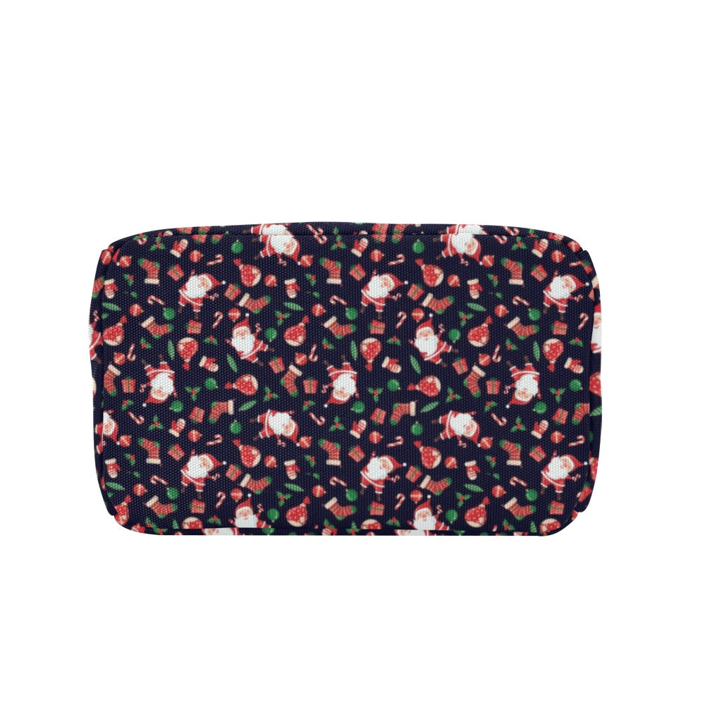 Santa Christmas Themed Print Design LKS304 Insulated Lunch Bag