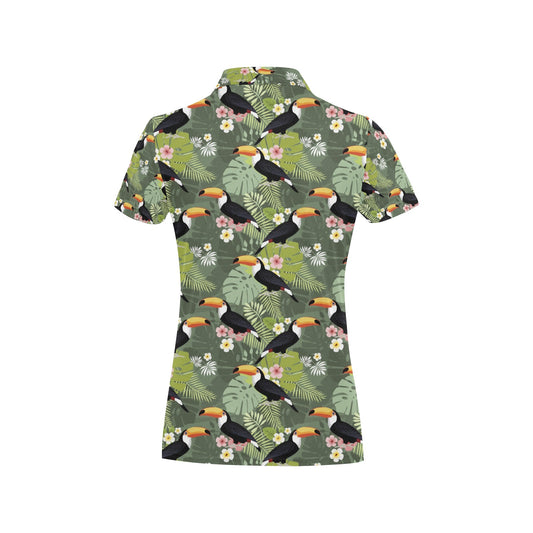 Toucan Print Design LKS304 Women's Polo Shirt