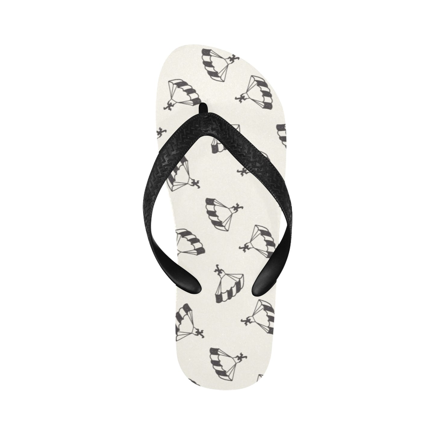 Skydiver Print Design LKS301 Flip Flops