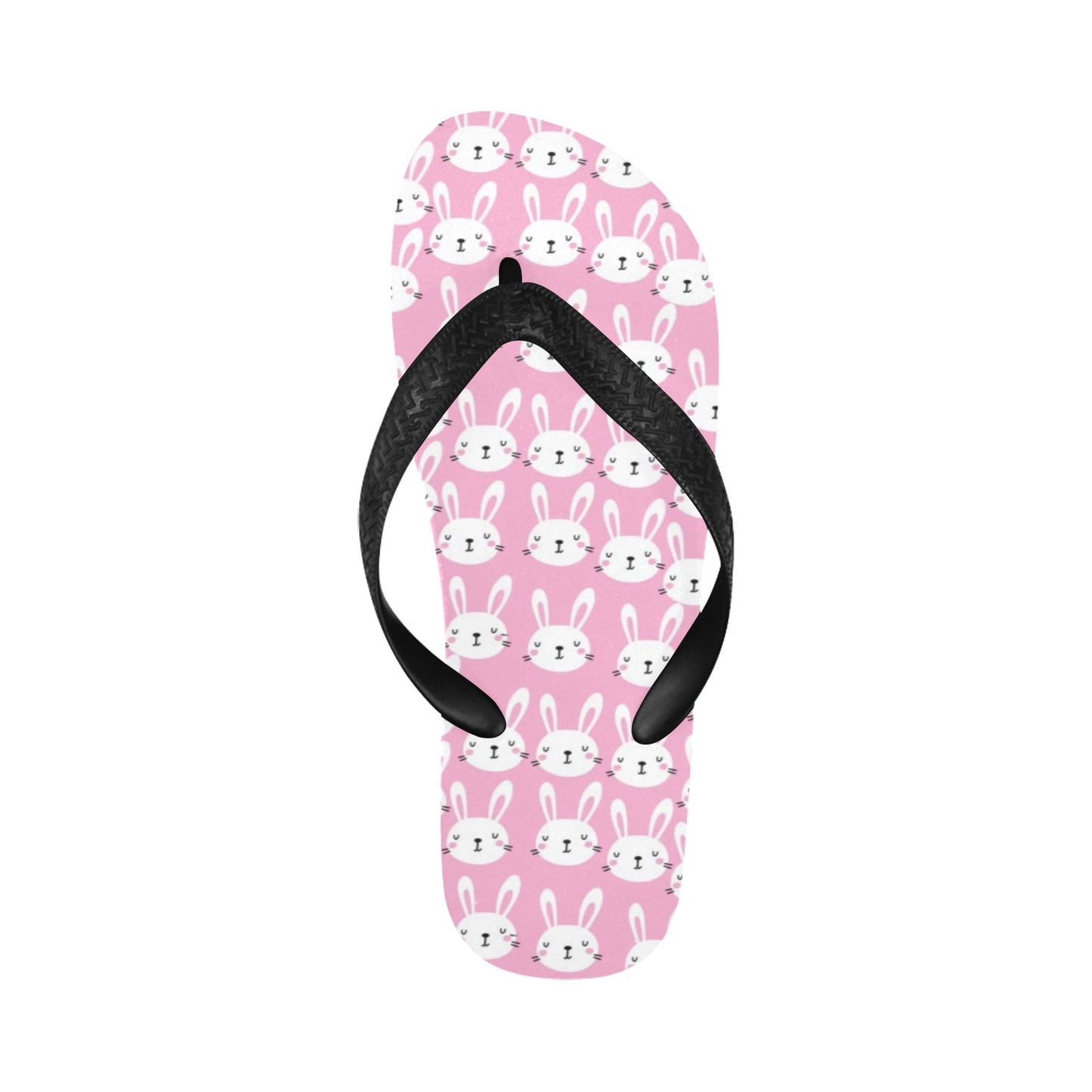 Rabbit Print Design LKS401 Flip Flops