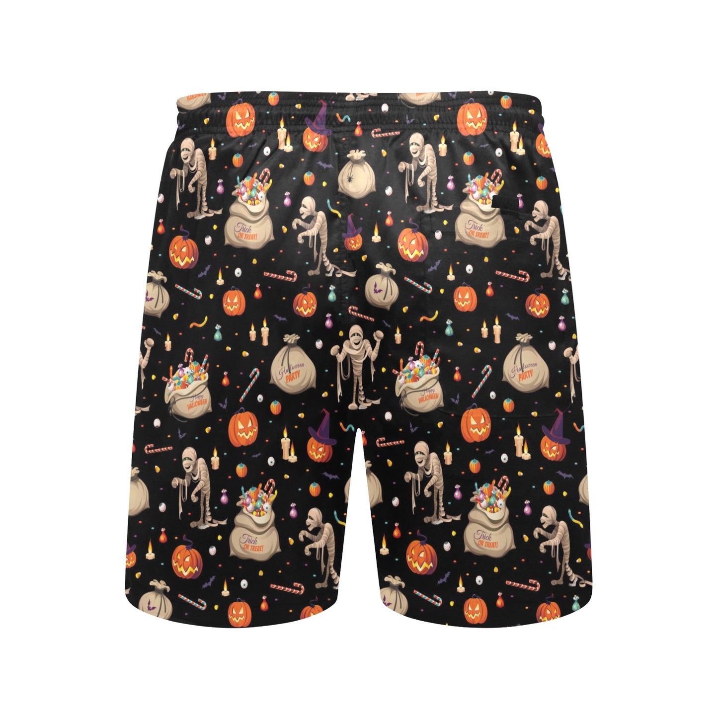 Mummy Halloween Print Design LKS303 Men's Swim Trunks Beach Shorts