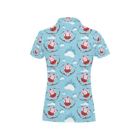 Ski Print Design LKS309 Women's Polo Shirt