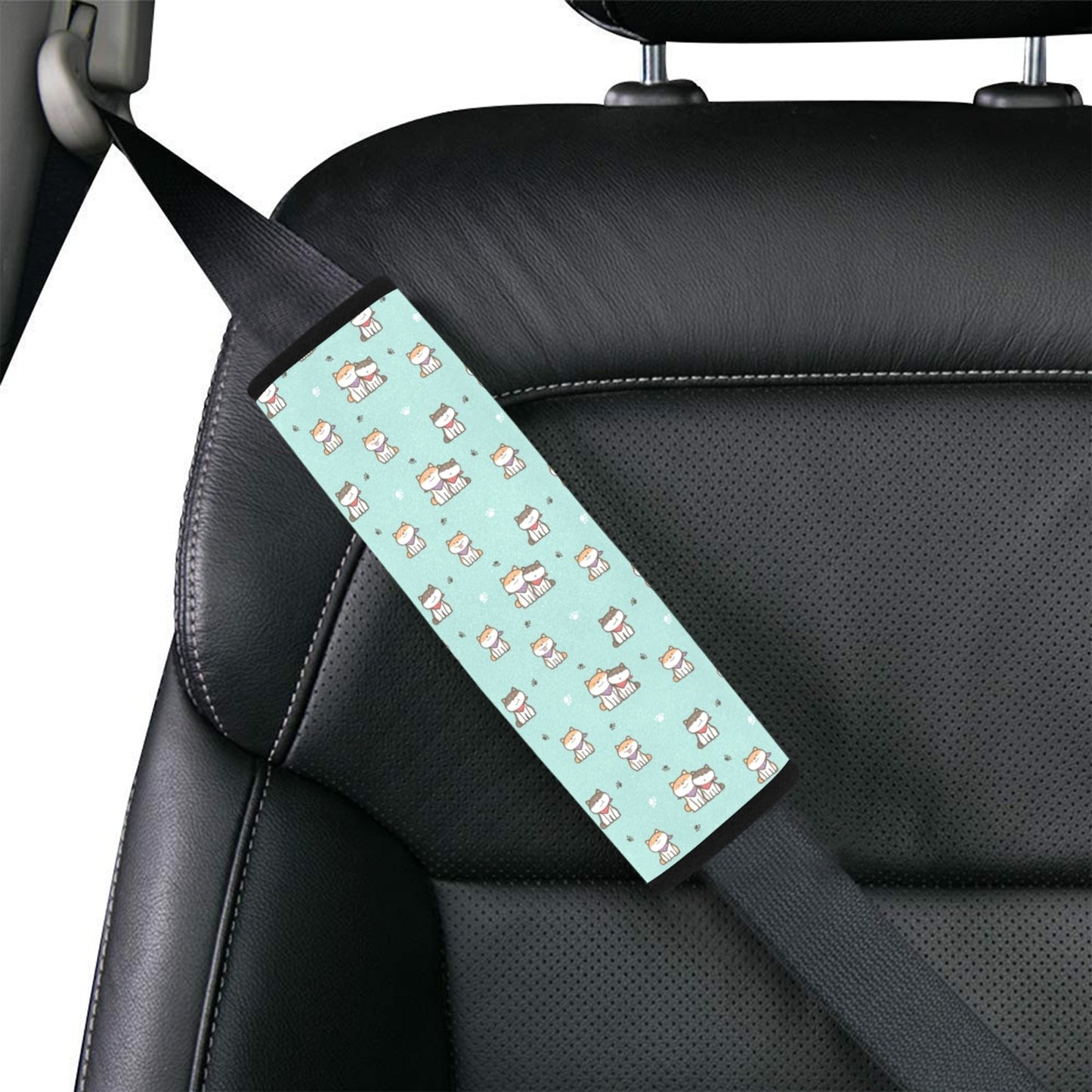 Shiba Inu Print Design LKS302 Car Seat Belt Cover