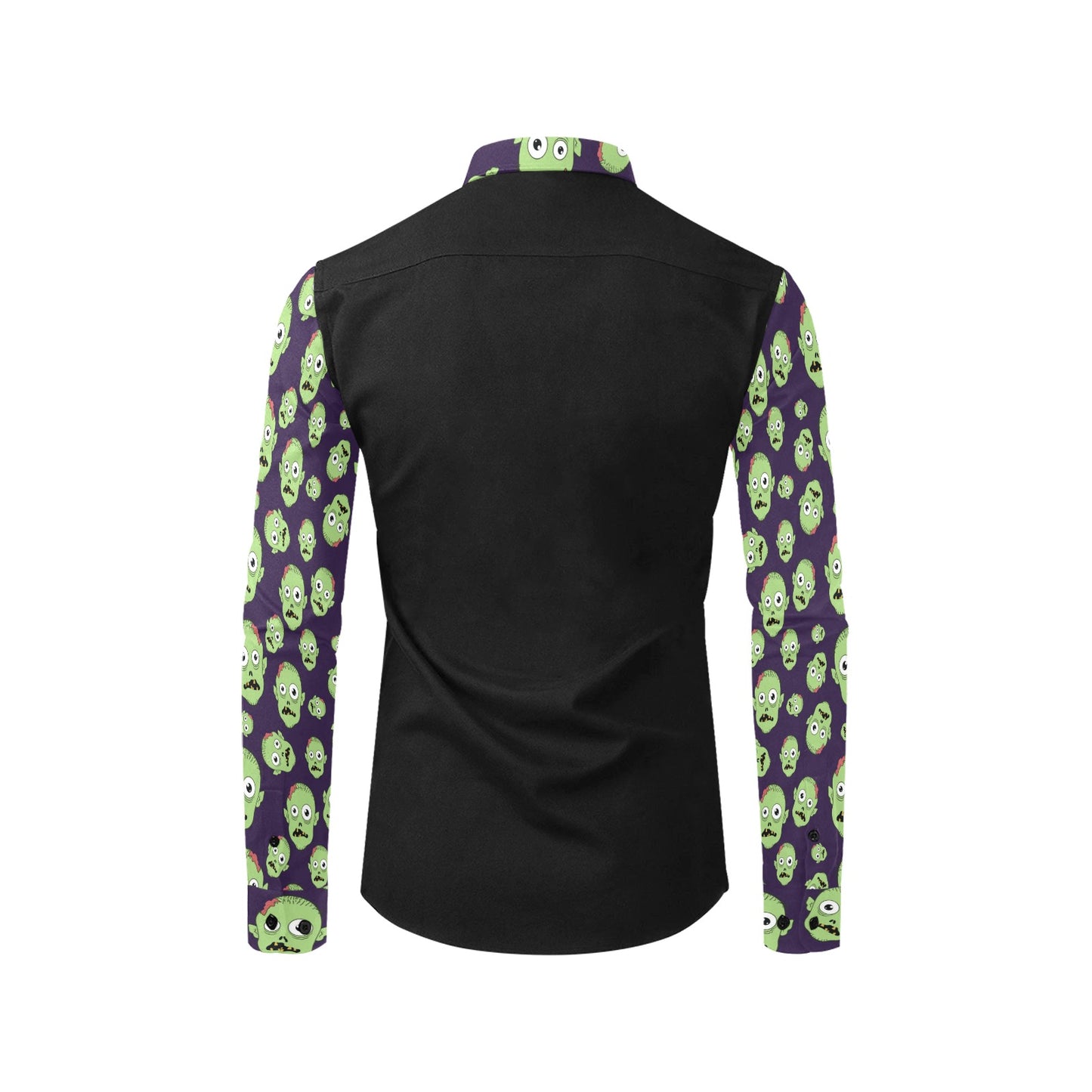 Zombie Print Design LKS303 Men's Long Sleeve Dress Shirt