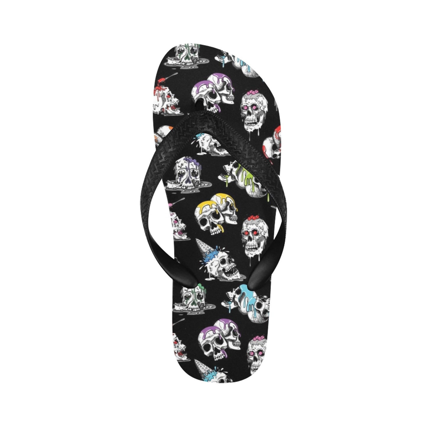 Skull Print Design LKS3013 Flip Flops