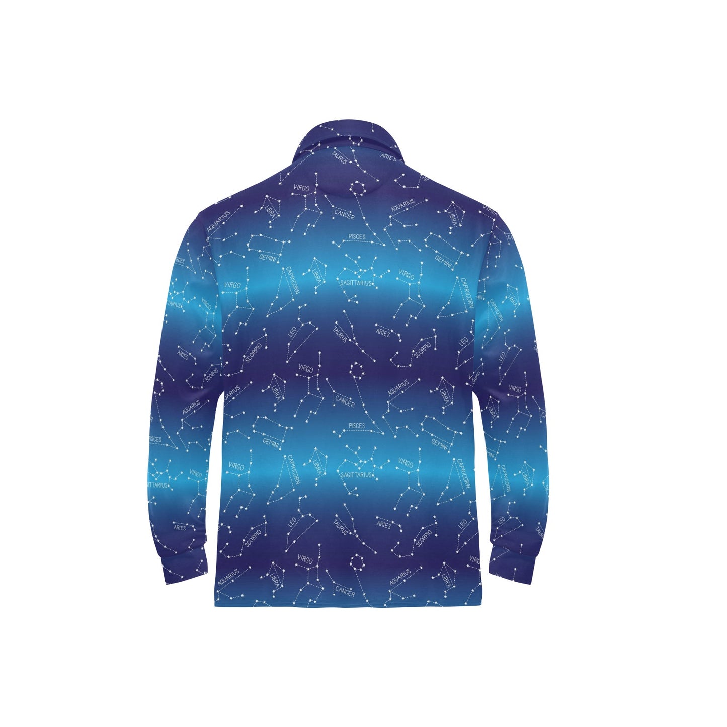 Virgo Print Design LKS302 Long Sleeve Polo Shirt For Men's
