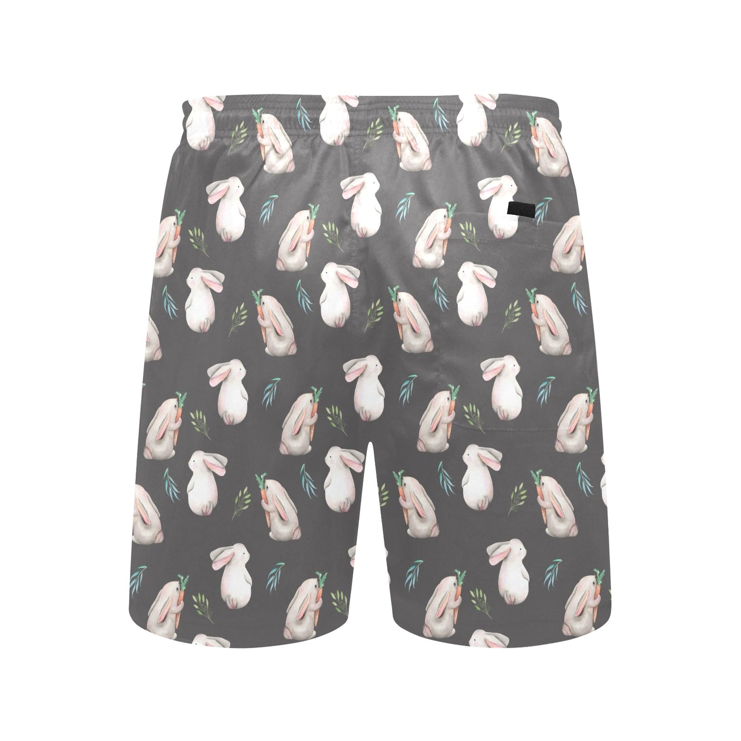Rabbit Print Design LKS402 Men's Swim Trunks Beach Shorts